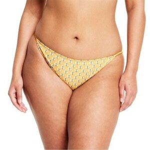 RHODE X Target Dainty Lotus Print High Leg Cheeky Bikini Bottom XXL NWOT